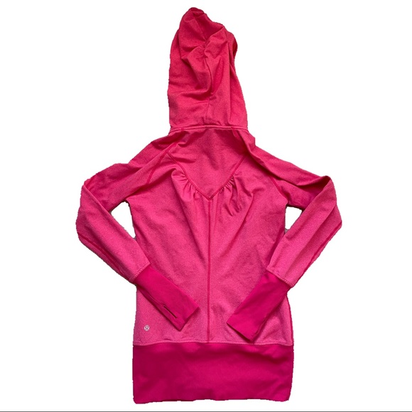 Pink Lululemon Zip Up Hooded Sweatshirt - Picture 3 of 3